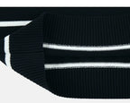 Hem and knit texture in Black/White