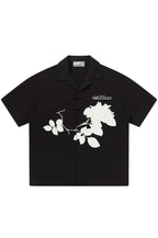 Rose Patches Embroidered Cuban Shirt