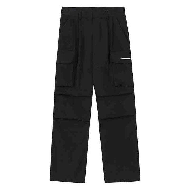 Multi-Pocket Pleated Paratrooper Pants