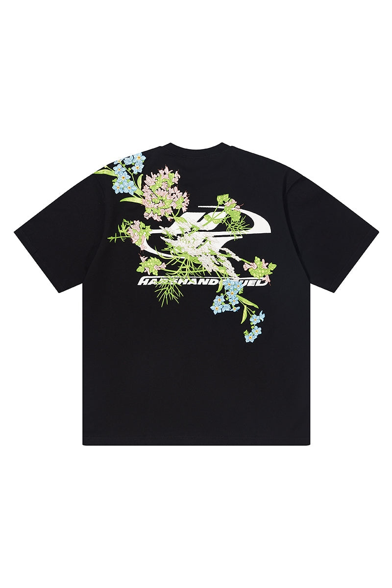 セール 国内 Floral Zone Copping – Tee Logo Embroidered トップス