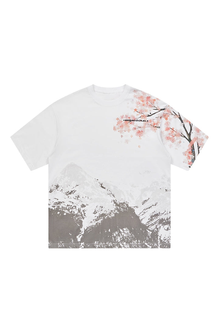 Sakura Mountain Oversized Tee