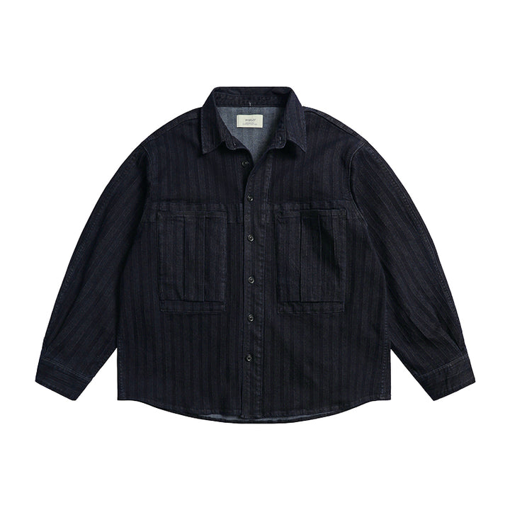 Stretch Denim Vintage Workwear Jacket
