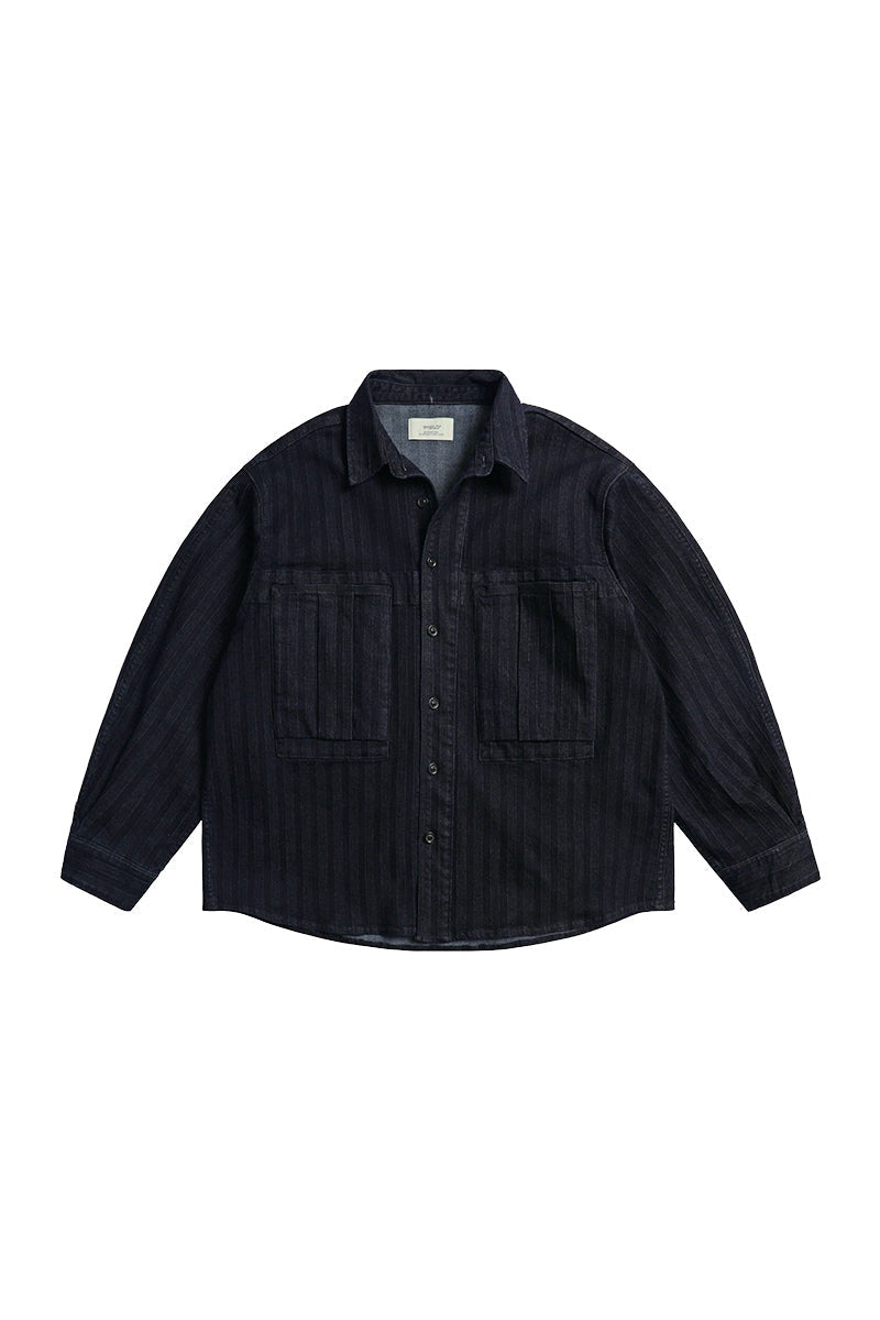 Stretch Denim Vintage Workwear Jacket