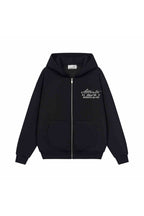 Signature Pearl Embroidered Zip-Up Hoodie