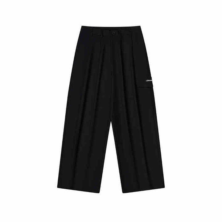 Pleated Wide-Leg Cleanfit Trousers