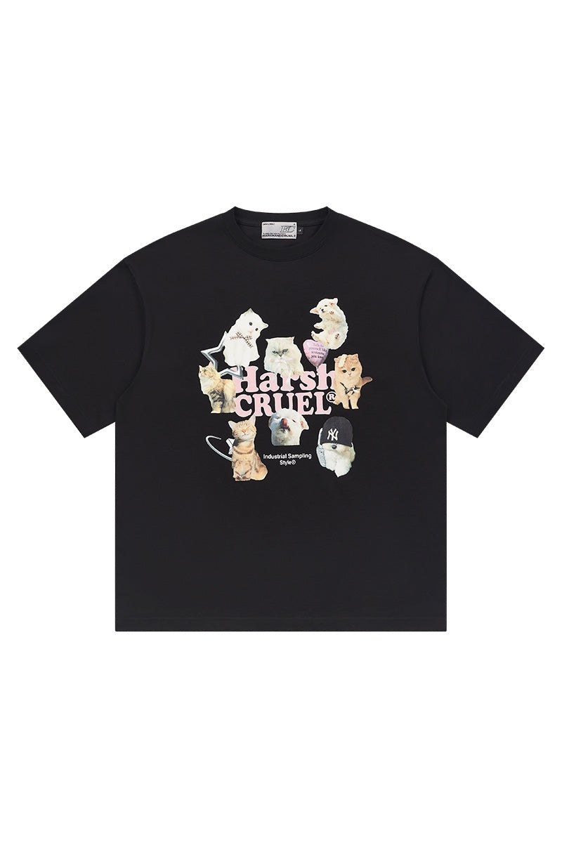 Cats Logo Printed Tee