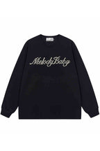 Pearl Embroidered Minimalist Long Sleeve Tee