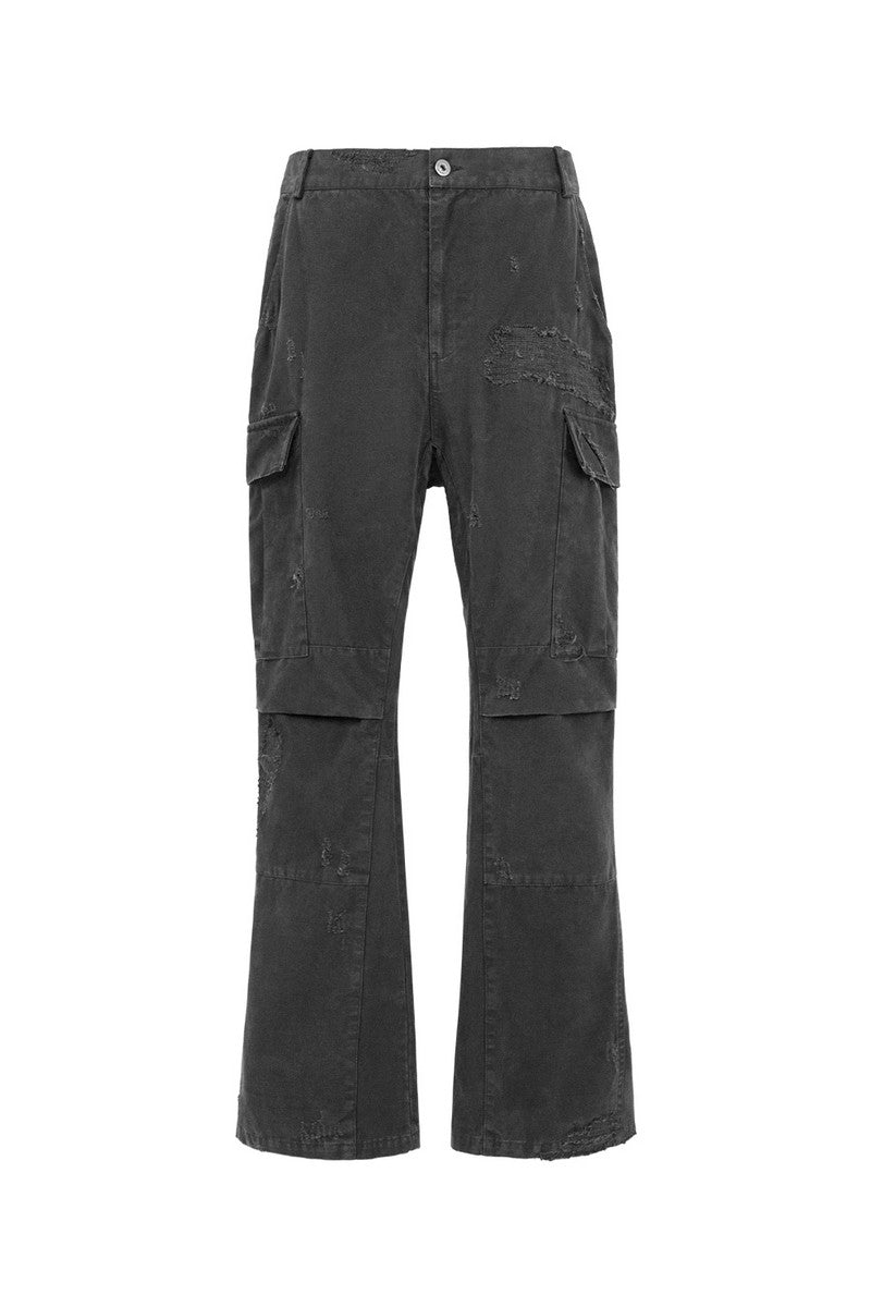 Distressed Pockets Trousers