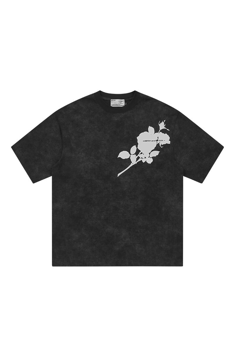 Rose Silhouette Loose Tee