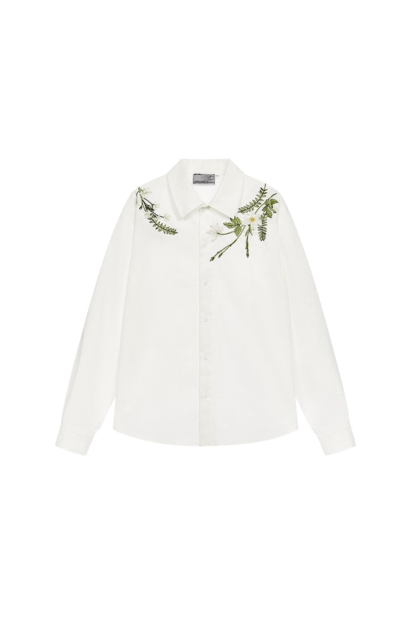 Branches Embroidery Logo Shirt