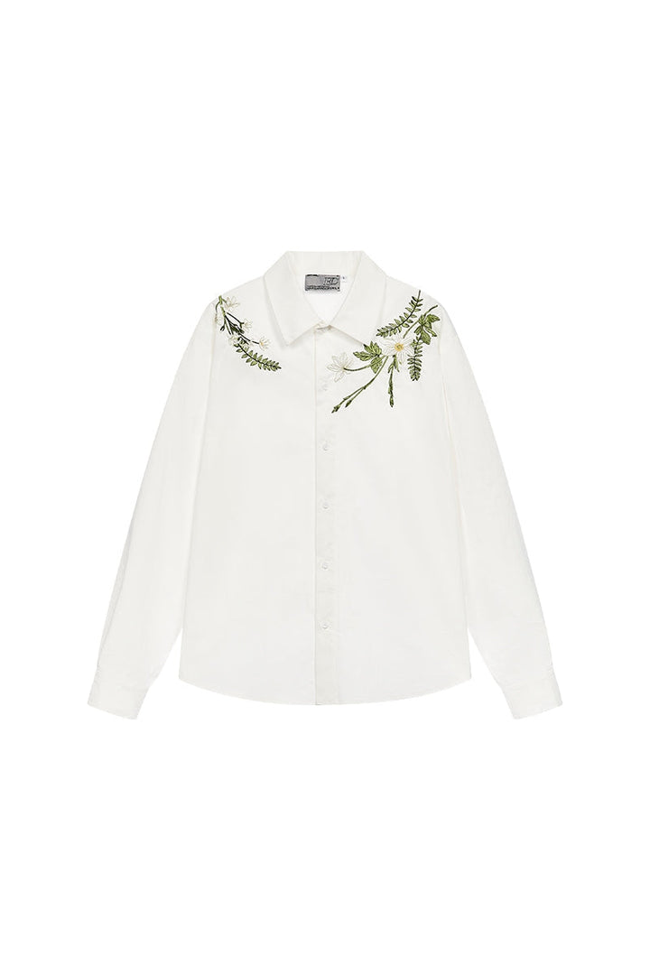 Branches Embroidery Logo Shirt