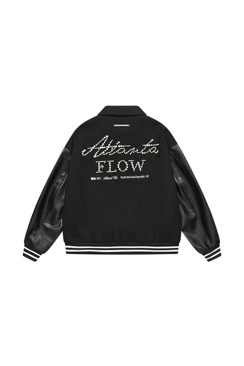 Pearl Embroidered Varsity Jacket