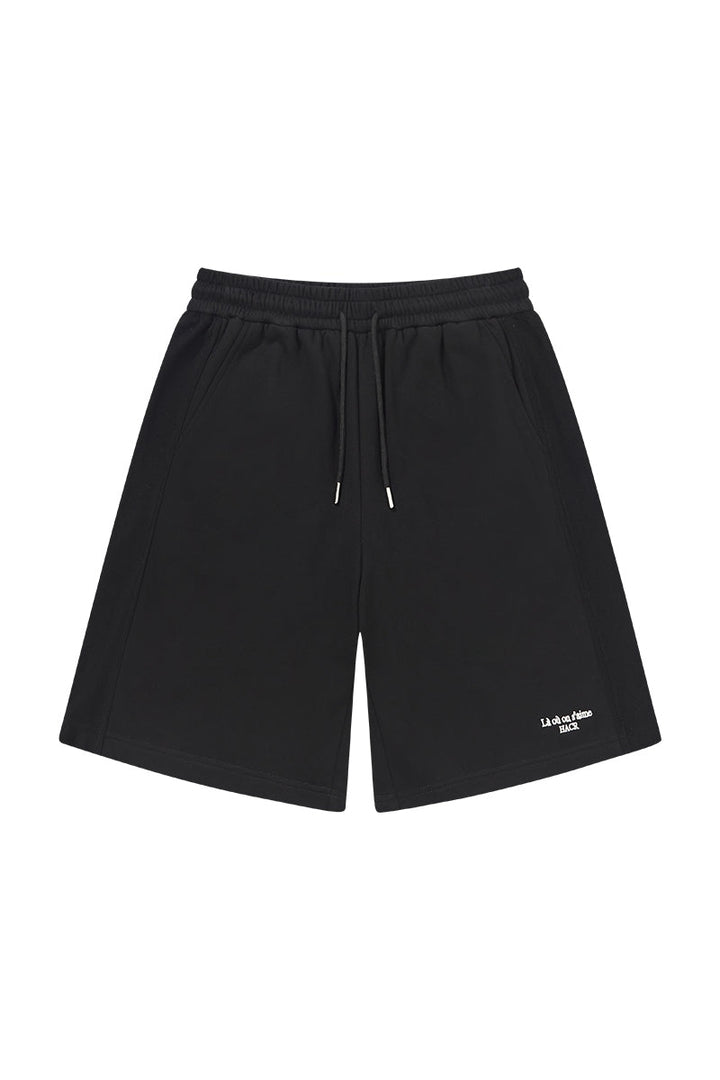 Retro Frayed Knit Sports Shorts