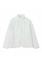 Chinese Button PU Padded Down Coat