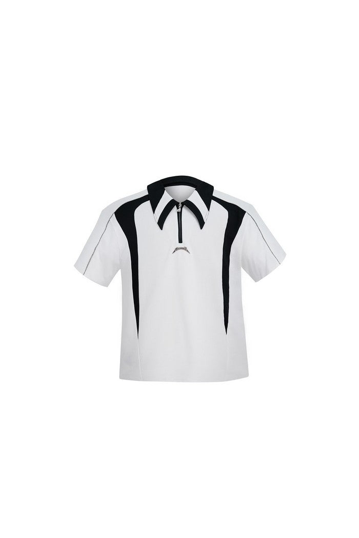 Contrast Color Polo Tee