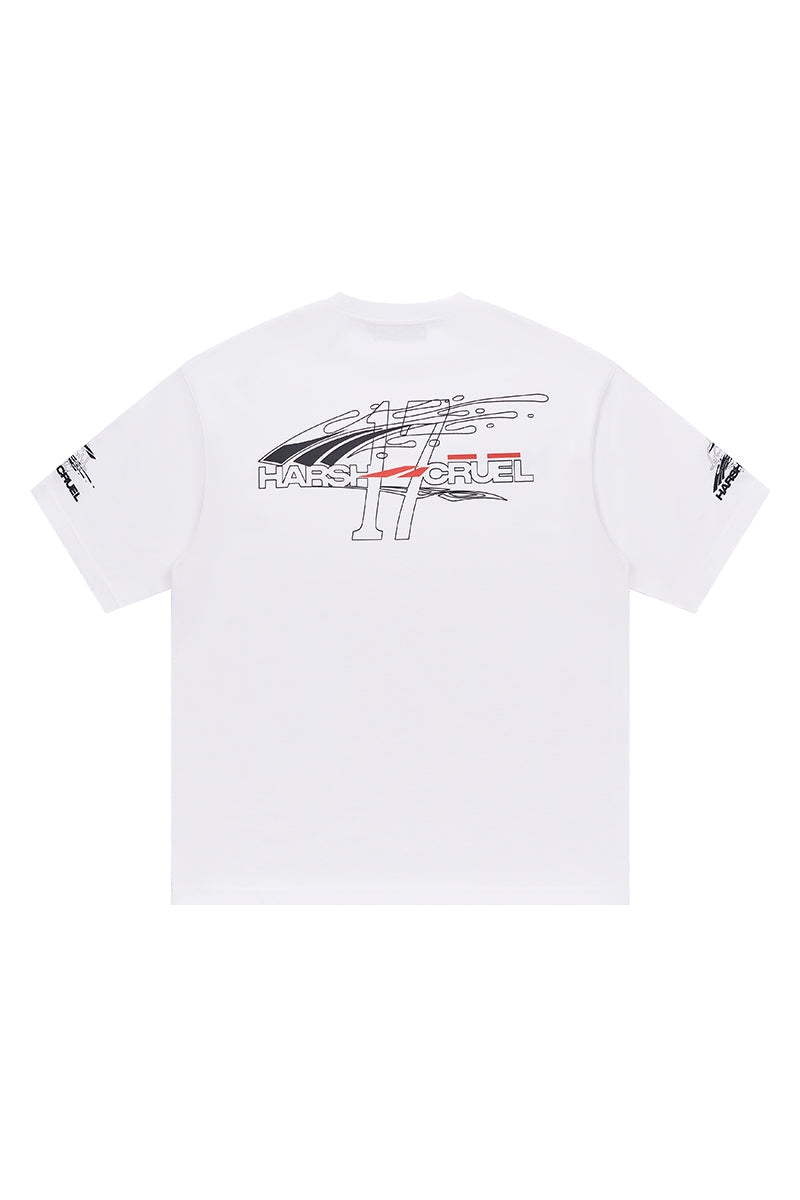 Racing Liquid Printed Tee