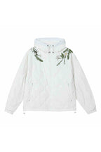 Floral Quilted Hooded Down Coat