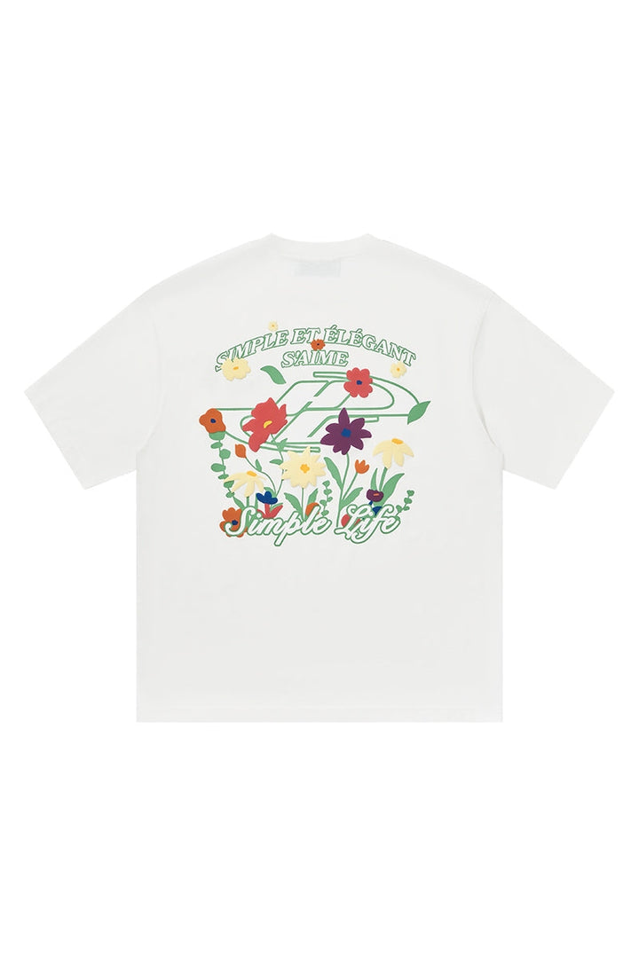 Summer Flowers Printed Tee