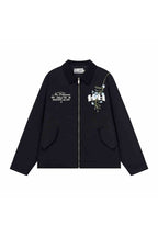Vintage Floral Embroidered Collar Jacket