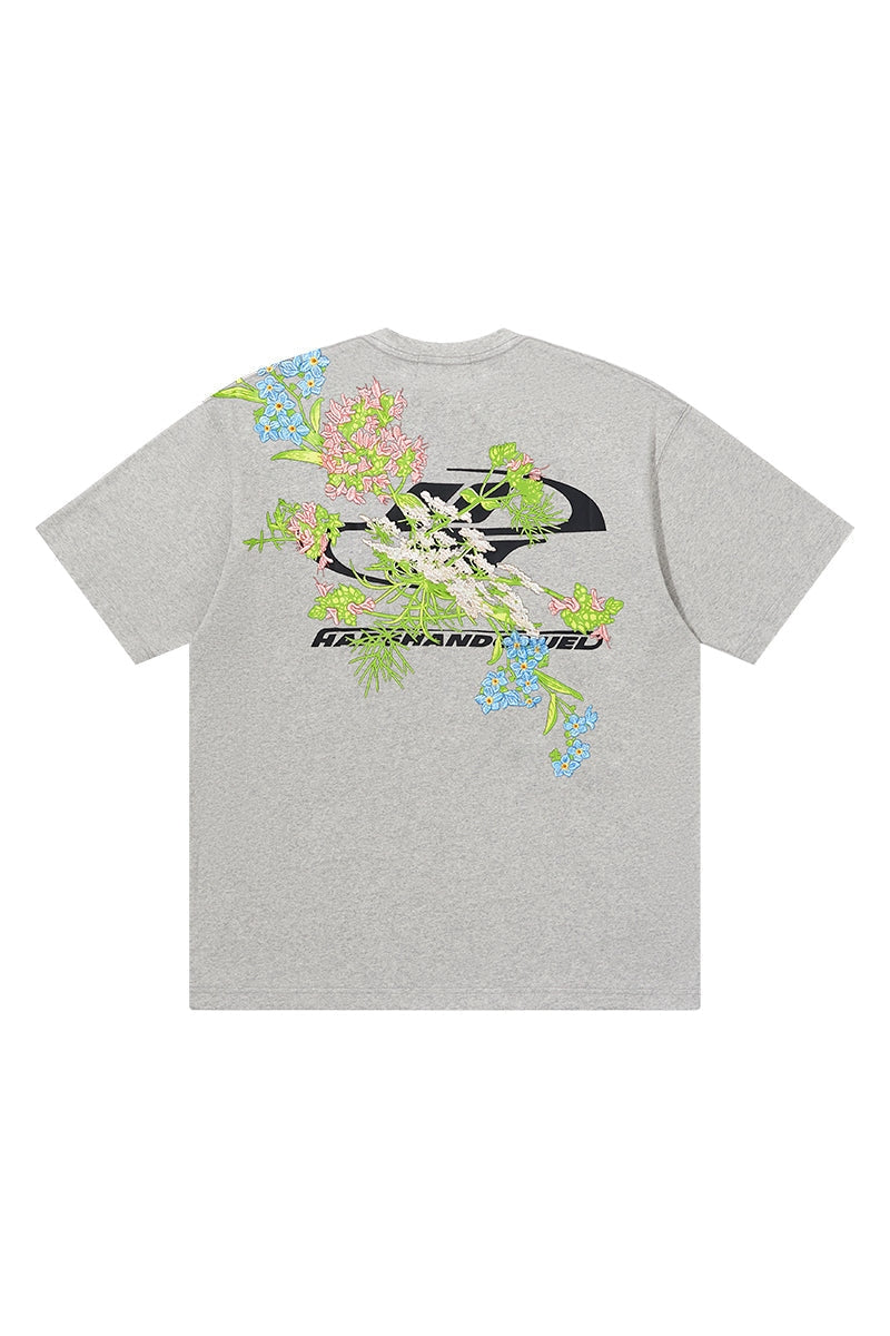 Floral Embroidered Logo Tee – Copping Zone Floral Embroidered Logo Tee – Copping Zone