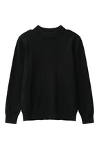 Wool Blend Mock Neck Sweater