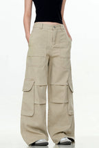 Wrinkled Paratrooper Cargo Pants
