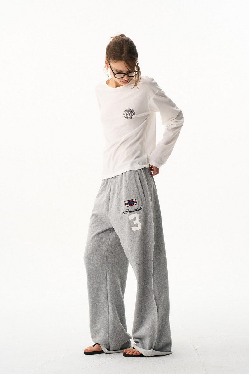 Embroidered Loose Fit Sweatpants
