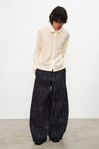Woven Textured Long Sleeve Shirt