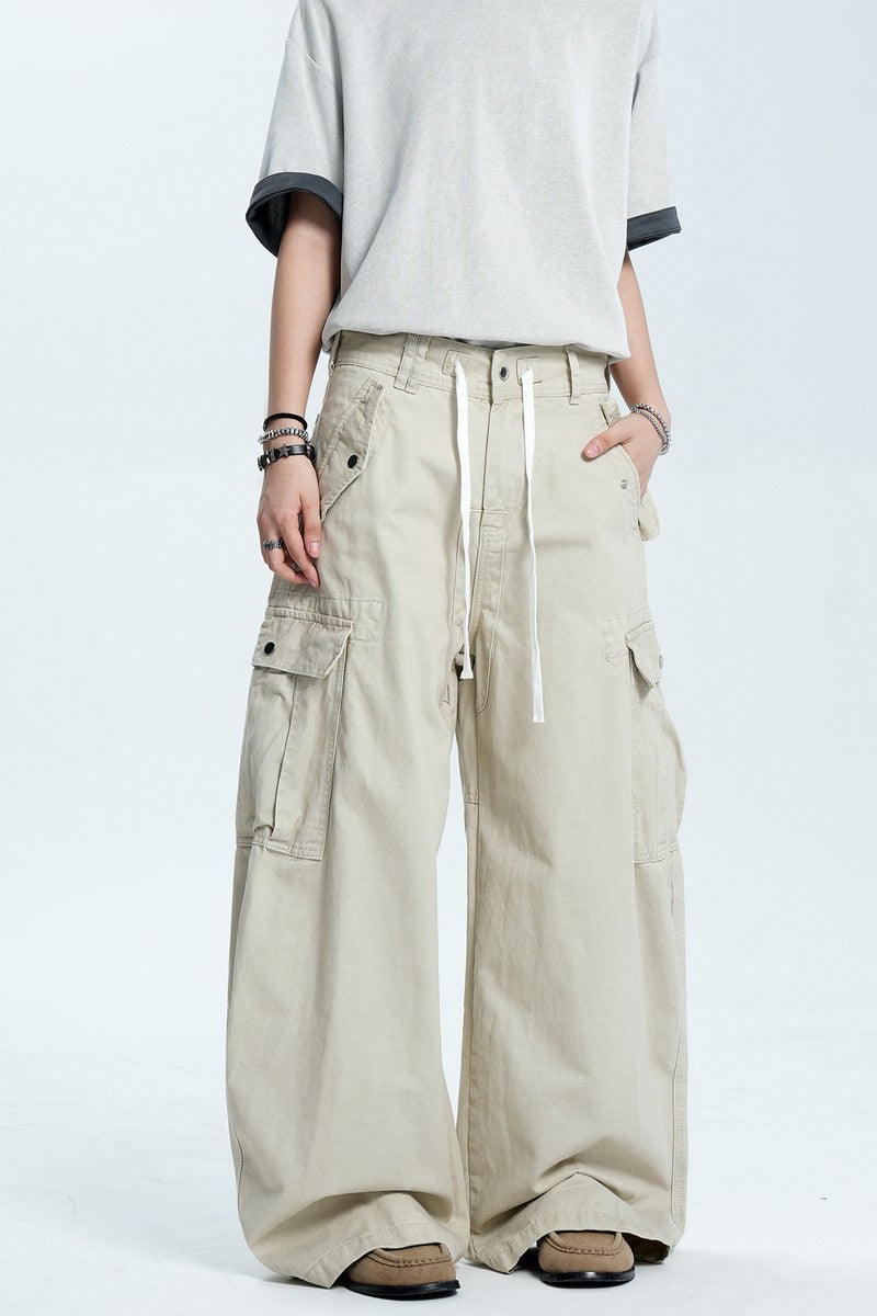 Drawstring Pocket Cargo Pants