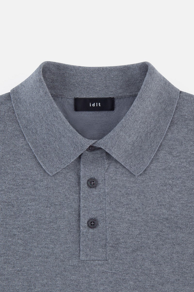 Silk Blend Knit Polo