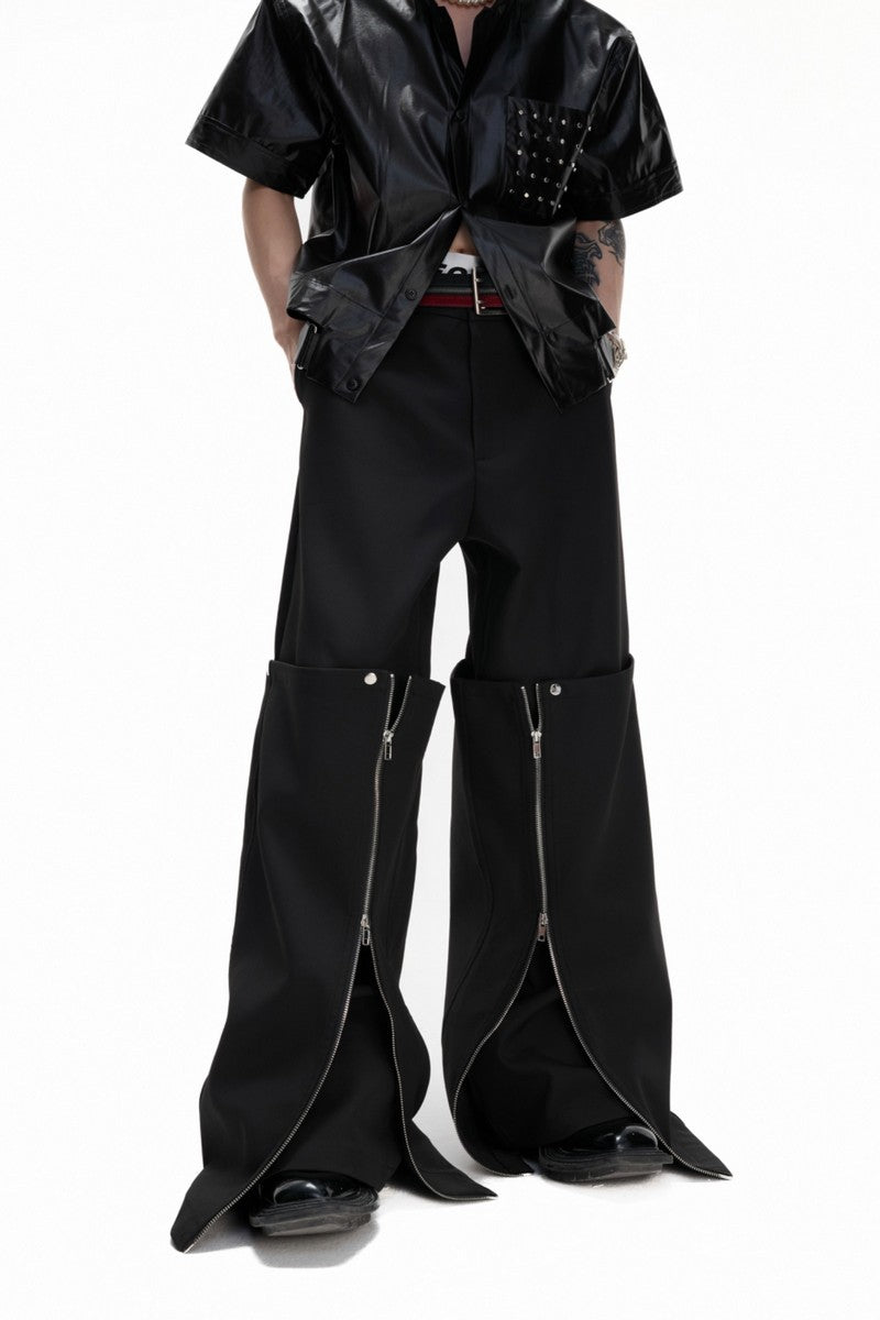 Deconstructed Layered Utility Pants