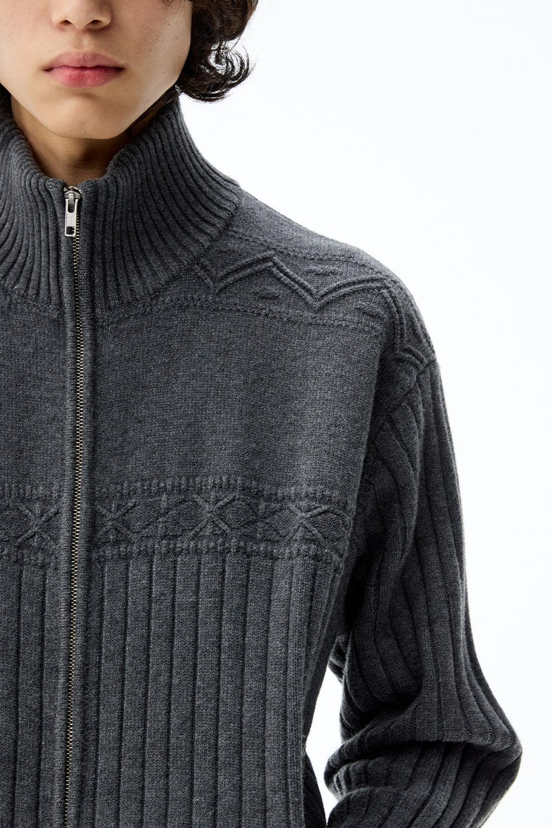Heavyweight Ribbed Knit Sweater