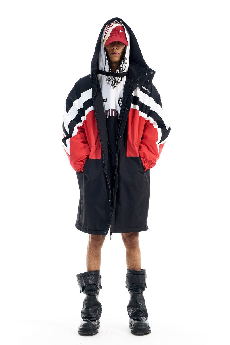 Longline Hooded Puffer Jacket