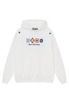 Floral Embroidered Colorblock Hoodie