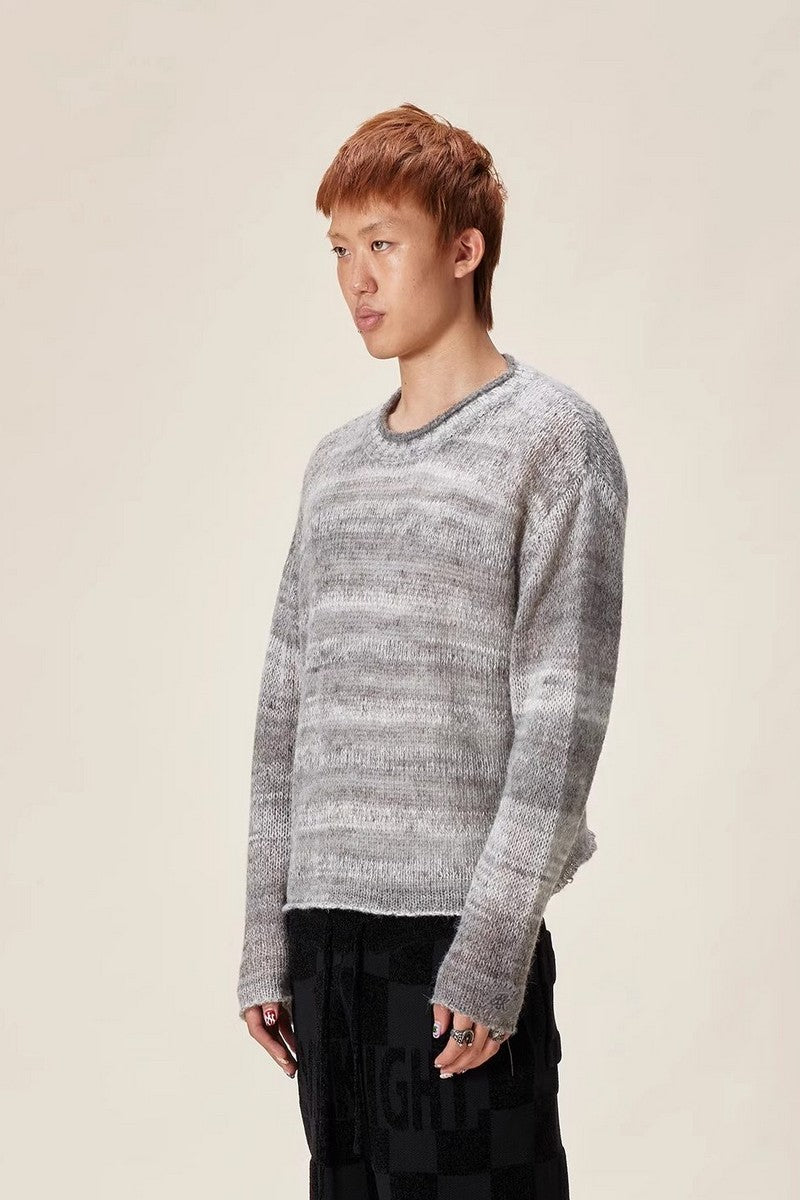 Colorblock Special Yarn Sweater