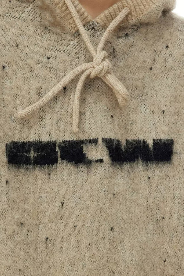 Knit Logo Hoodie