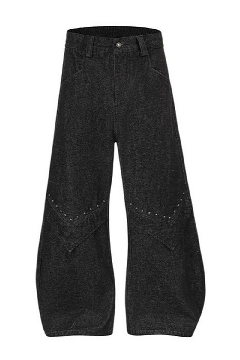 Distressed Blade Baggy Jeans