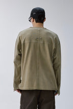 Distressed Patchwork Long Sleeve Tee