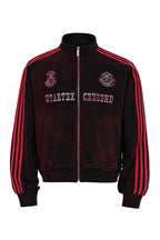 Distressed Striped Track Jacket