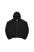 Padded Shoulder Fleece Zip Hoodie