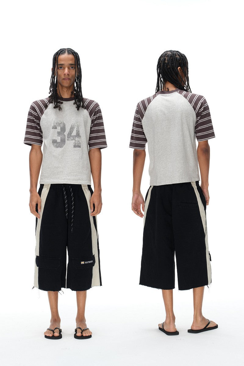 Distressed Workwear Cargo Shorts