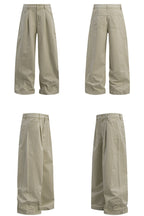 Washed Straight Work Pants