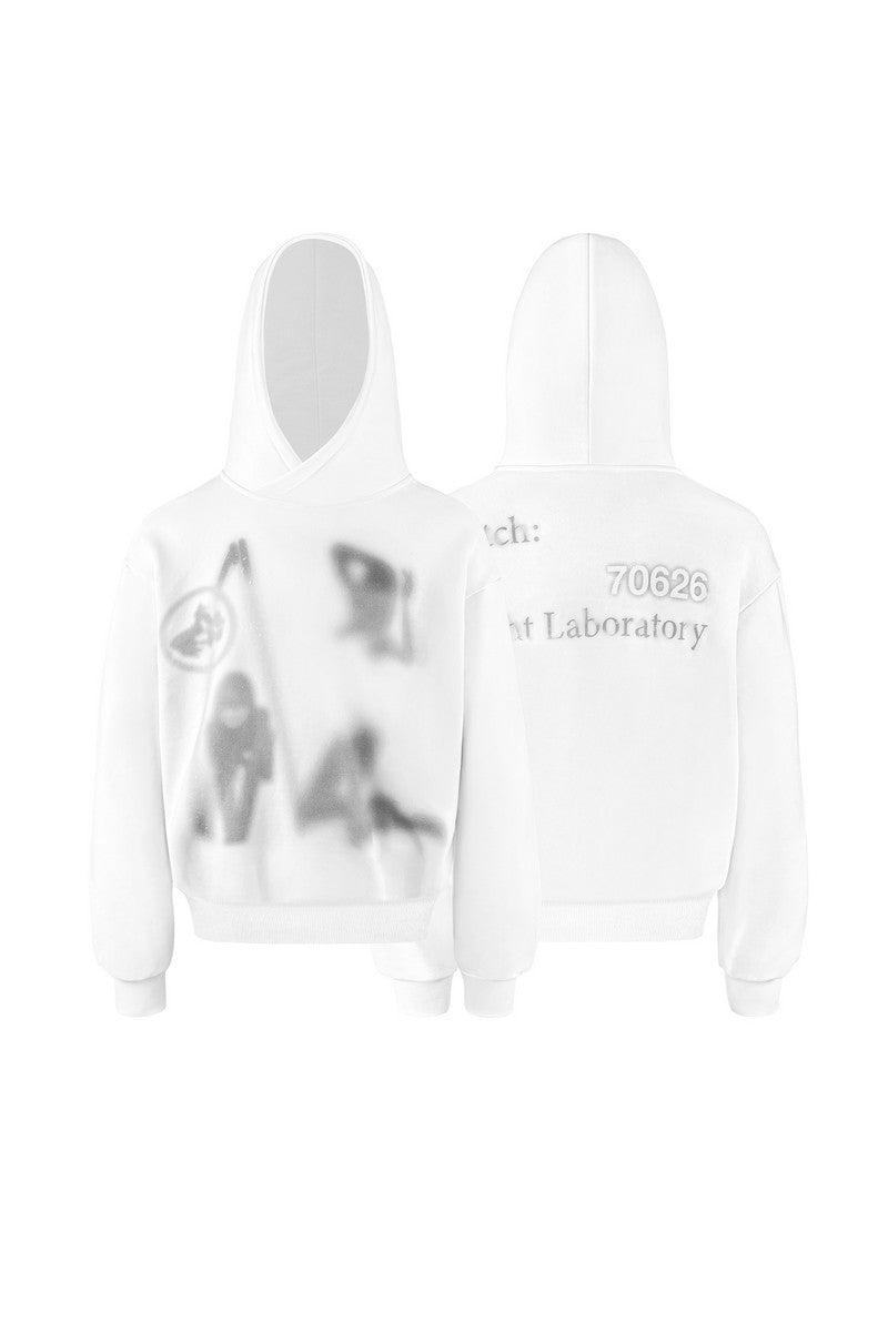 Witch Blur Print Hoodie