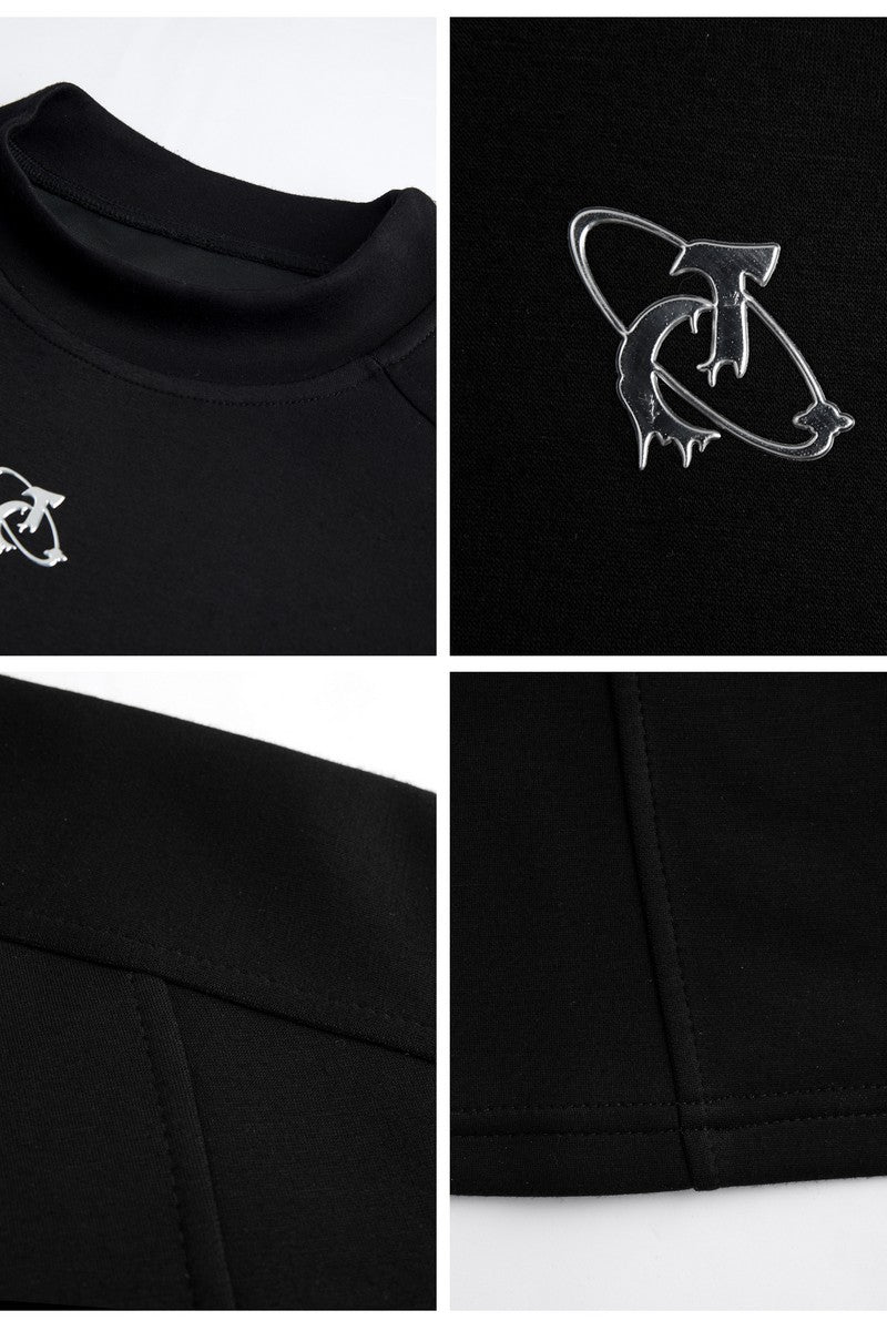 Soft Stretch Mock Neck Top