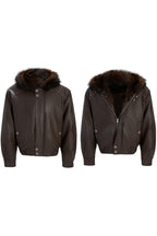Fur Hood Padded Biker Jacket