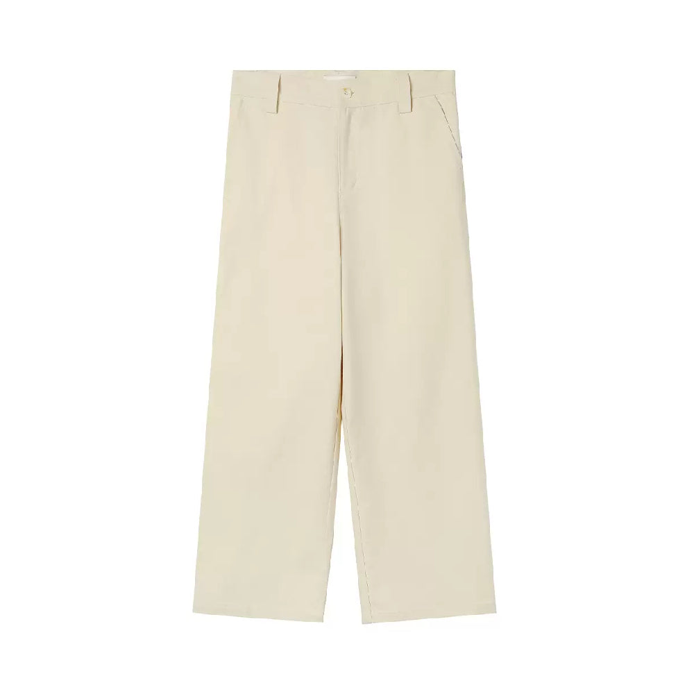 Cotton Straight Trousers