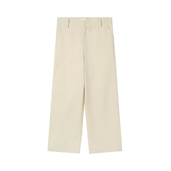 Cotton Straight Trousers