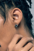 Silver Skull Stud Earrings