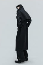 Crocodile Wool Belted Trench