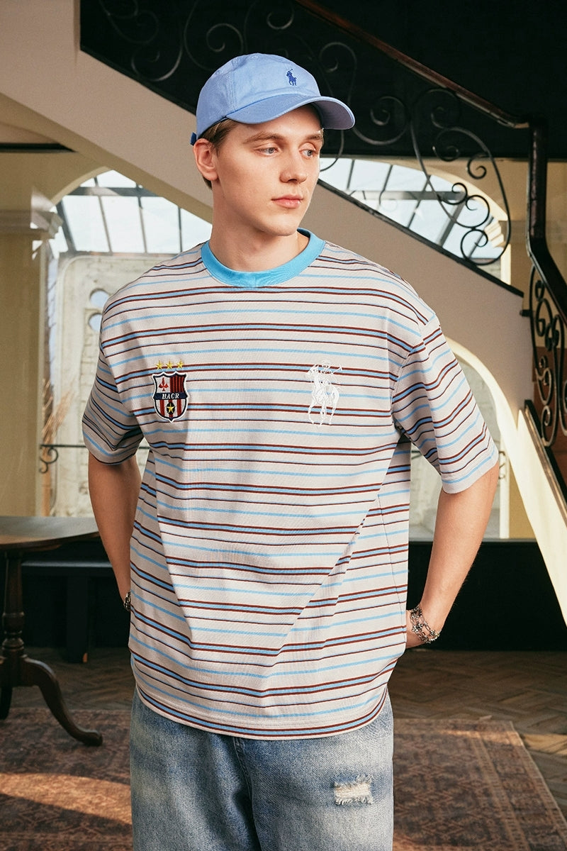『Copping Zone』Vintage Striped Loose Fit Tee Vintage Striped Loose Fit Tee – Copping Zone